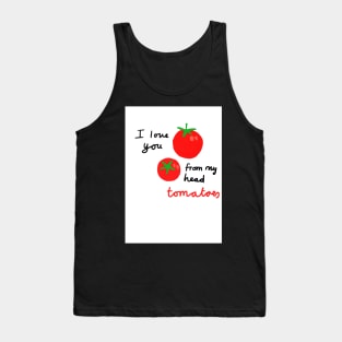 Tomato Valentine Pun Tank Top